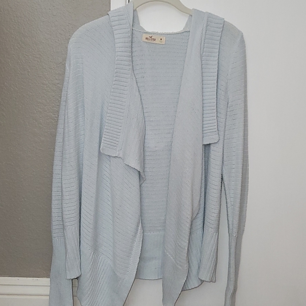 Hollister pastel blue cardigan